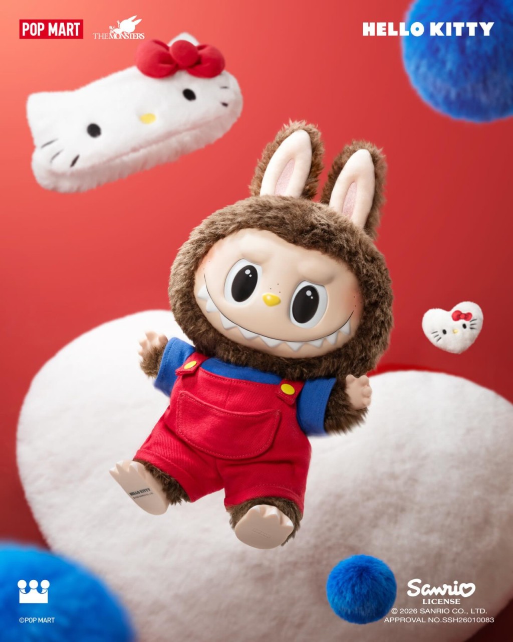 「THE MONSTERS——Hello Kitty 搪膠毛絨公仔」