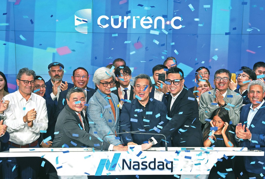 江慶恩擔任執行董事長兼董事的金融科技平台 CURRENC,去年透過與SPAC合拼,在納斯達克上市。 江慶恩擔任執行董事長兼董事的金融科技平台 CURRENC,去年透過與SPAC合拼,在納斯達克上市。