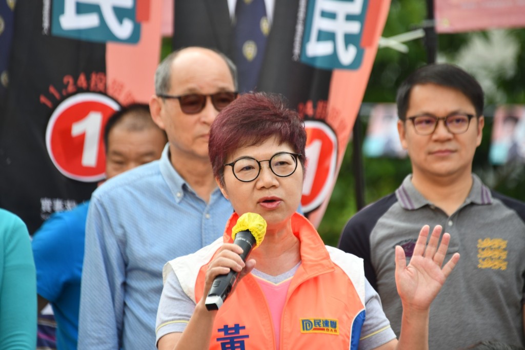 前大埔區議員黃碧嬌被指與宏福苑維修息息相關。 前大埔區議員黃碧嬌被指與宏福苑維修息息相關。