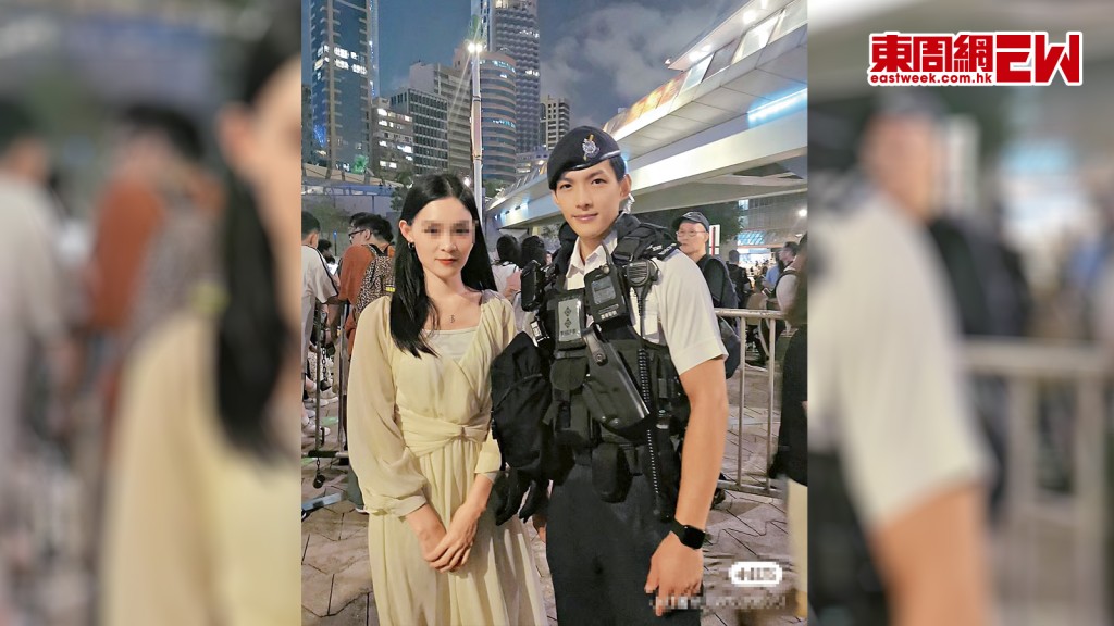 被內地遊客捕獲的「港警男神」近日在網上大熱。