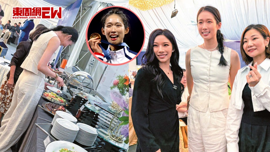 江旻憓為「世一劍后」 出席晚宴冇啖好食