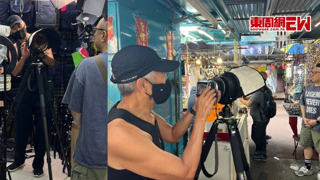  發哥周潤發忽然現身深水埗 試玩新型號相機過足癮