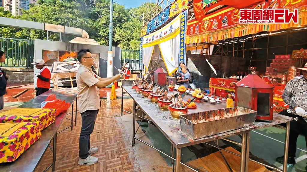 林德成藉盂蘭勝會活動,再次提出在紅磡全年開放公眾化寶爐服務。