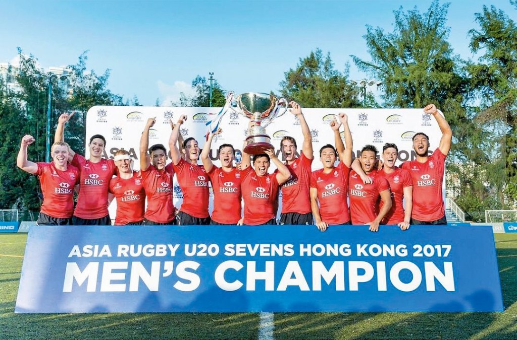 房傑鋒一七年出戰二十歲以下七欖亞洲系列賽，司職翼鋒的他向外界盡展其高速達陣得分才能，成功助港隊封王。（房傑鋒IG圖片）