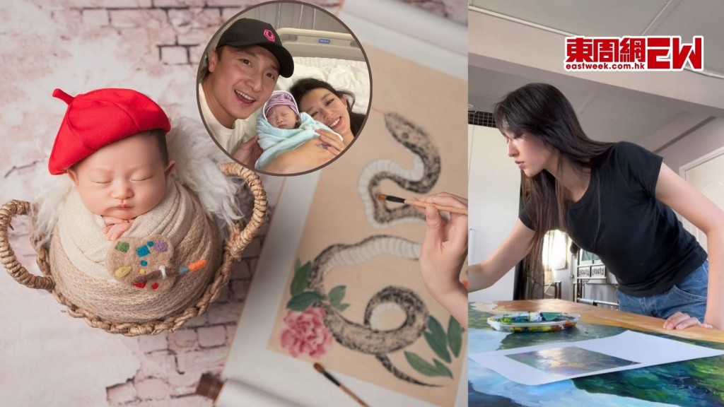 方力申愛妻葉萱多才多藝 「分娩後痛到不能走路」仍畫蛇贈B女 母愛真偉大!