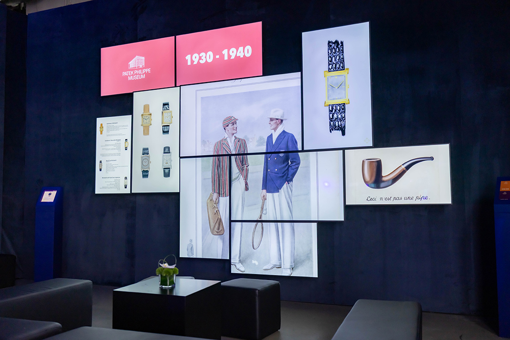 緊鄰的互動數碼展覽，則引領觀眾回顧1910至1980年代百達翡麗各種獨特輪廓的「形狀時計」演變史。