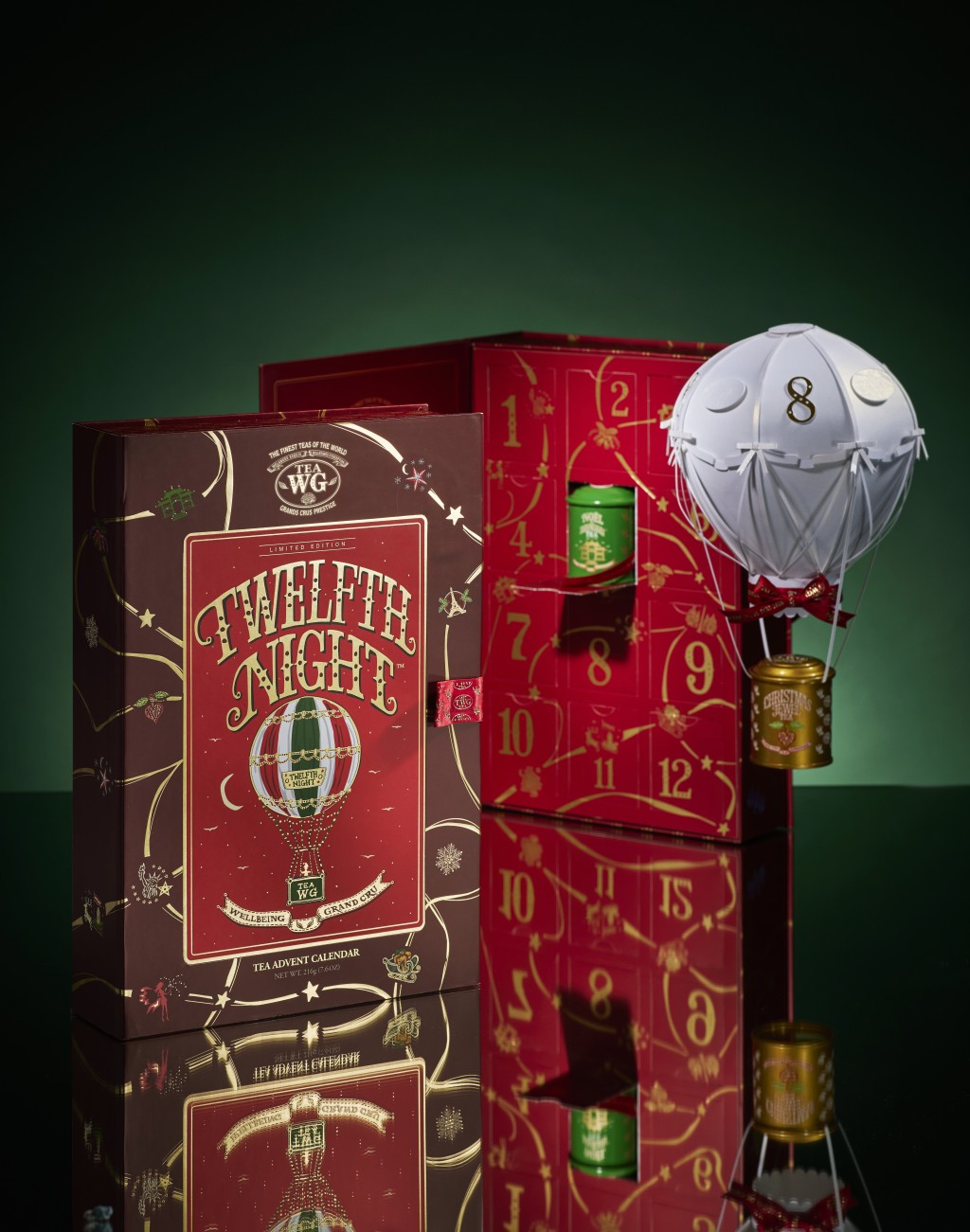 数量限定　TWG TEA ADVENT CALENDAR ミニ缶12個 Tea WG「第十二夜」聖誕日曆盲盒12款茗茶有驚喜！限定粟子血橙馬