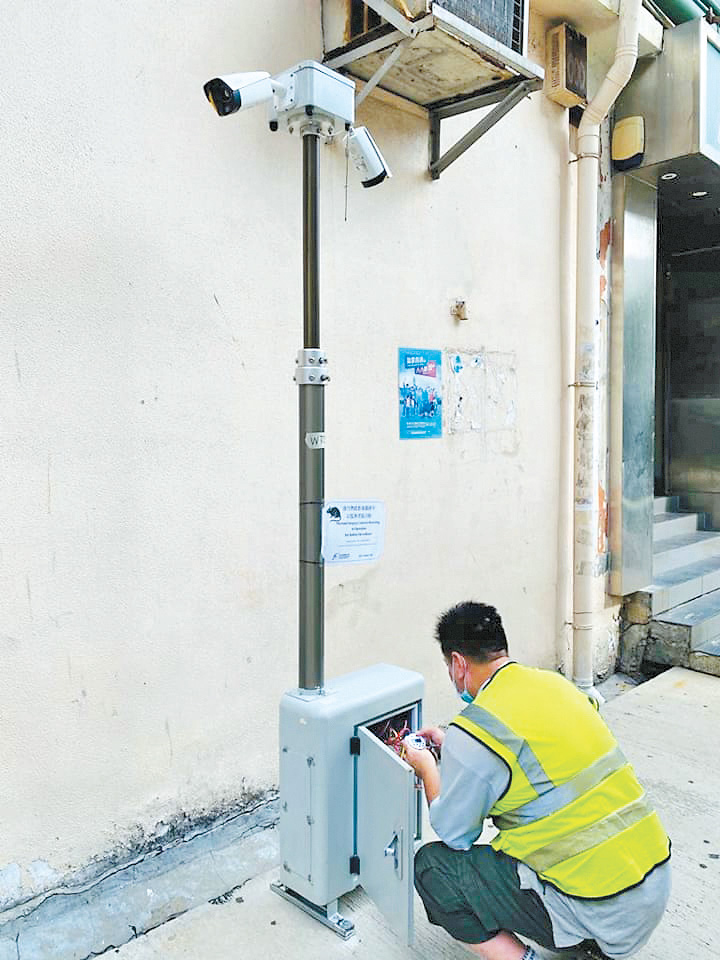 食環署由二○二四年起全面利用熱能探測攝錄機，在全港各區進行鼠隻活動調查。