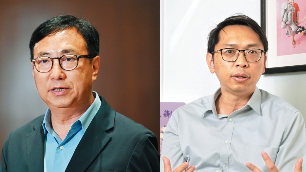 陸頌雄(右)及狄志遠(左)均認為,議員當值睇殘奧,可增加議員跟市民交流機會。 陸頌雄(右)及狄志遠(左)均認為,議員當值睇殘奧,可增加議員跟市民交流機會。