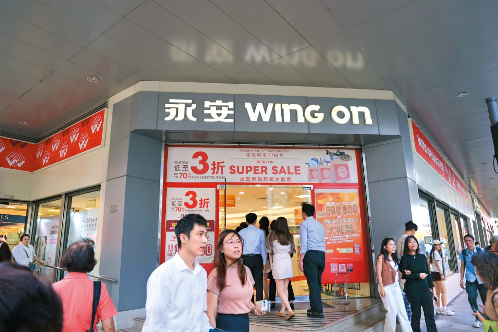 永安百貨生意亦不理想,然而集團擁有自家物業,所以租金壓力沒有先施大。 永安百貨生意亦不理想,然而集團擁有自家物業,所以租金壓力沒有先施大。