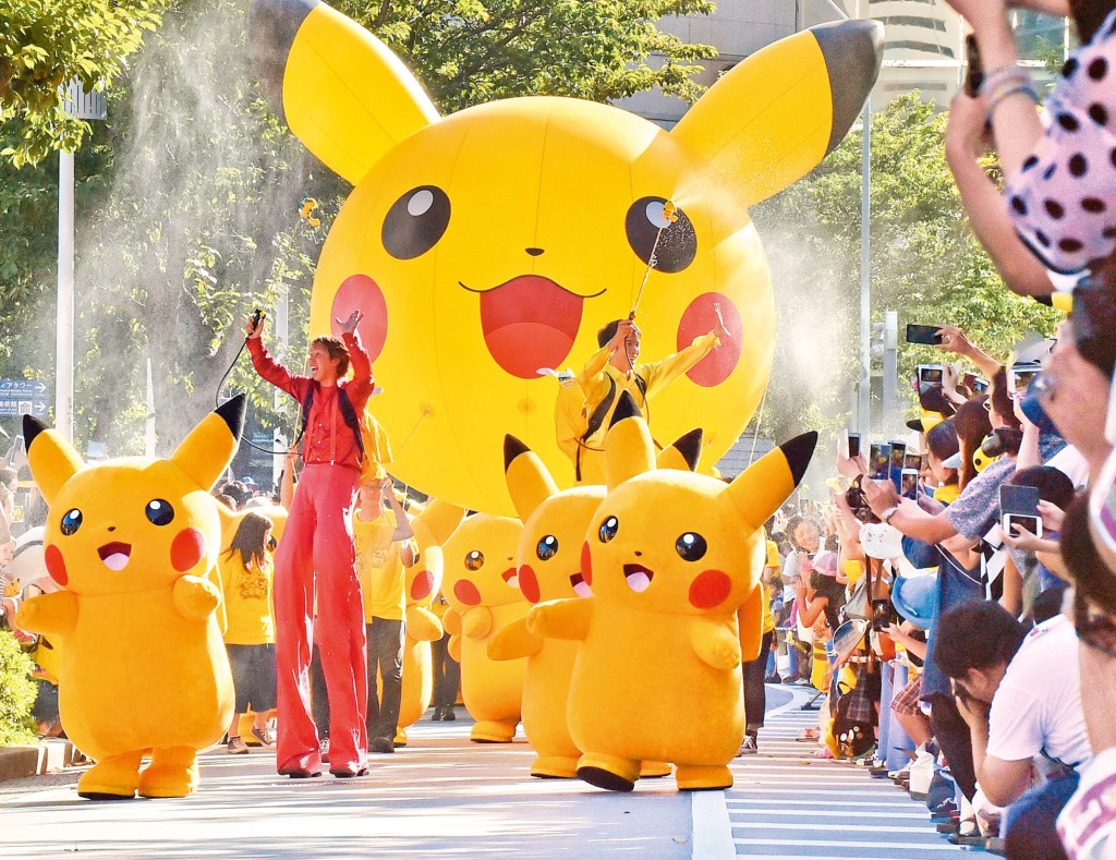 日本電玩遊戲Pokémon熱潮一直不減，已成為 遊戲公司最賺錢的IP。