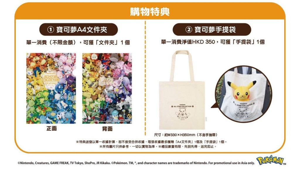 寶可夢A4文件夾／寶可夢手提袋