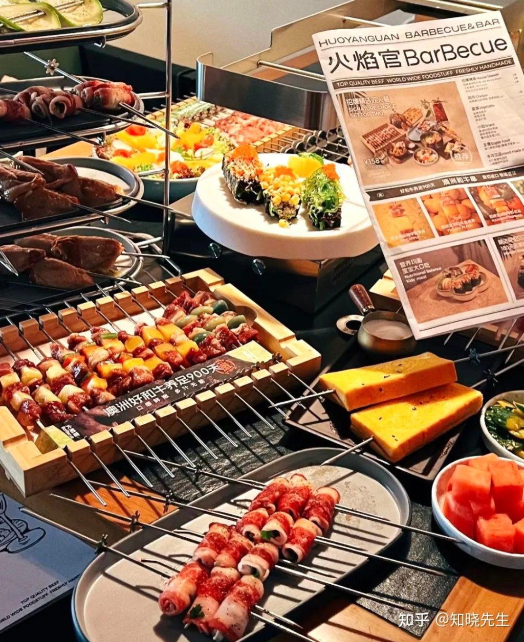 火焰官亦屬海底撈旗下,主打串燒。 火焰官亦屬海底撈旗下,主打串燒。