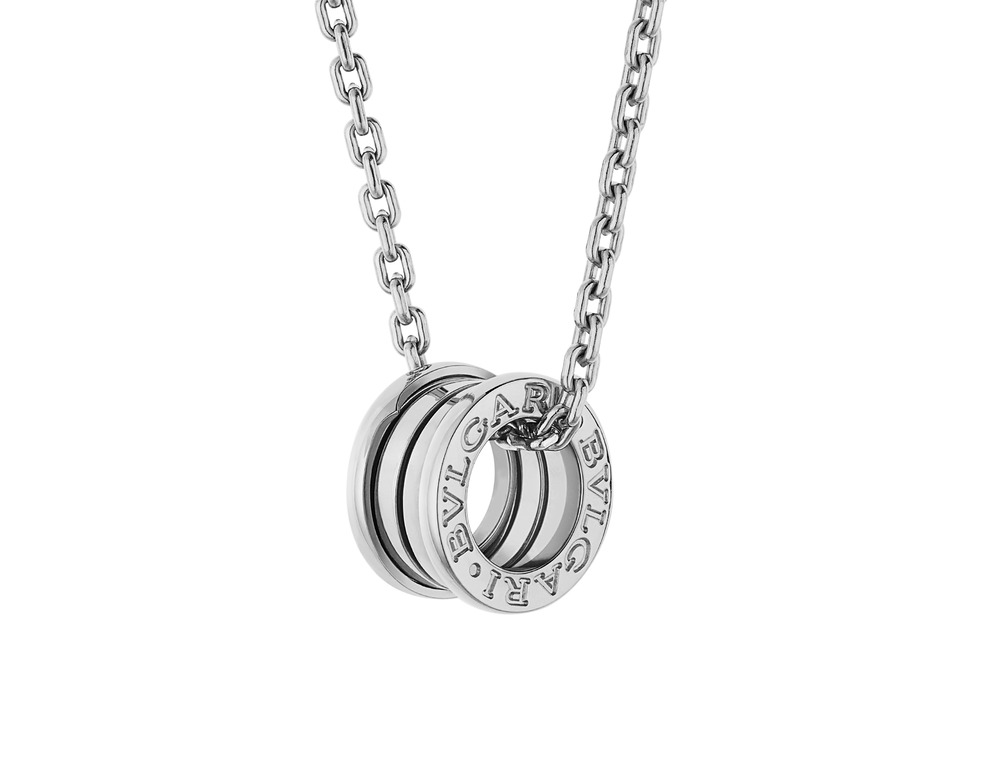 358347 BVLGARI B.zero1 白金頸鏈 