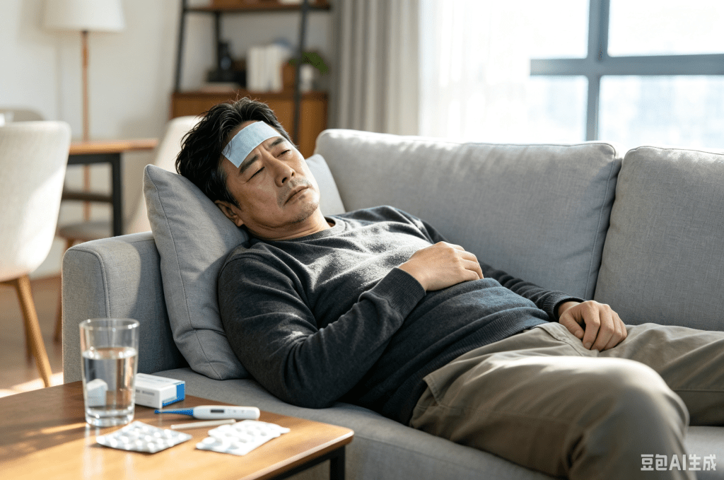 若發燒久久未退，伴隨夜汗、體重下降、呼吸困難等症狀，不宜自行服用退燒藥處理，應盡快求醫檢查清楚。