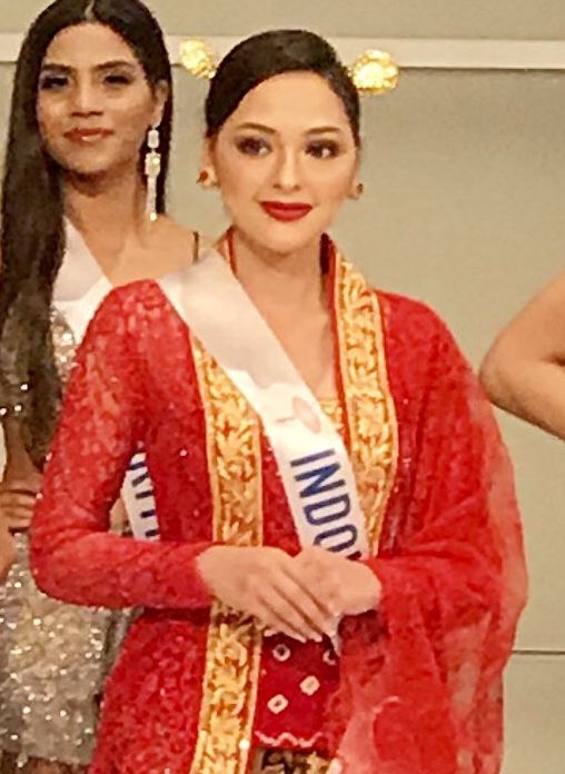 Jolene Marie代表印尼出戰一九年的國際小姐，打入前八強。
