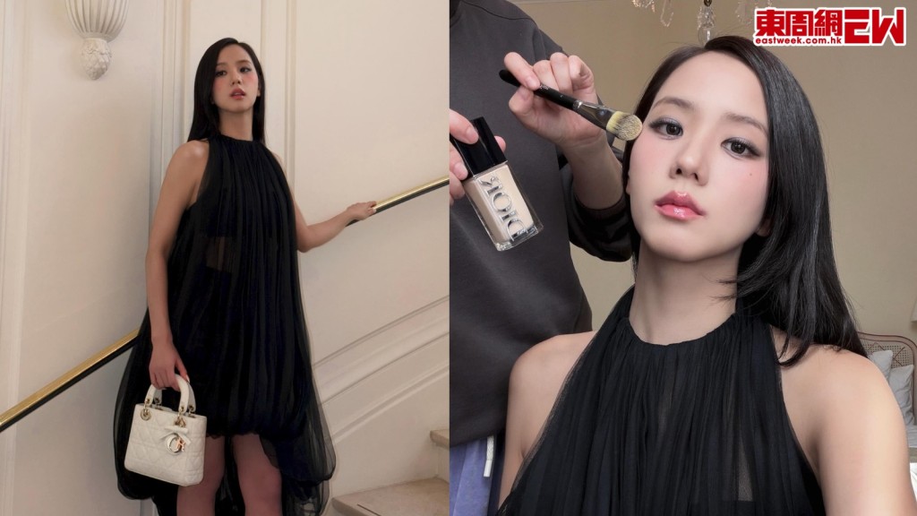Jisoo黑紗漫遊Dior莫內花園　妝物全公開！