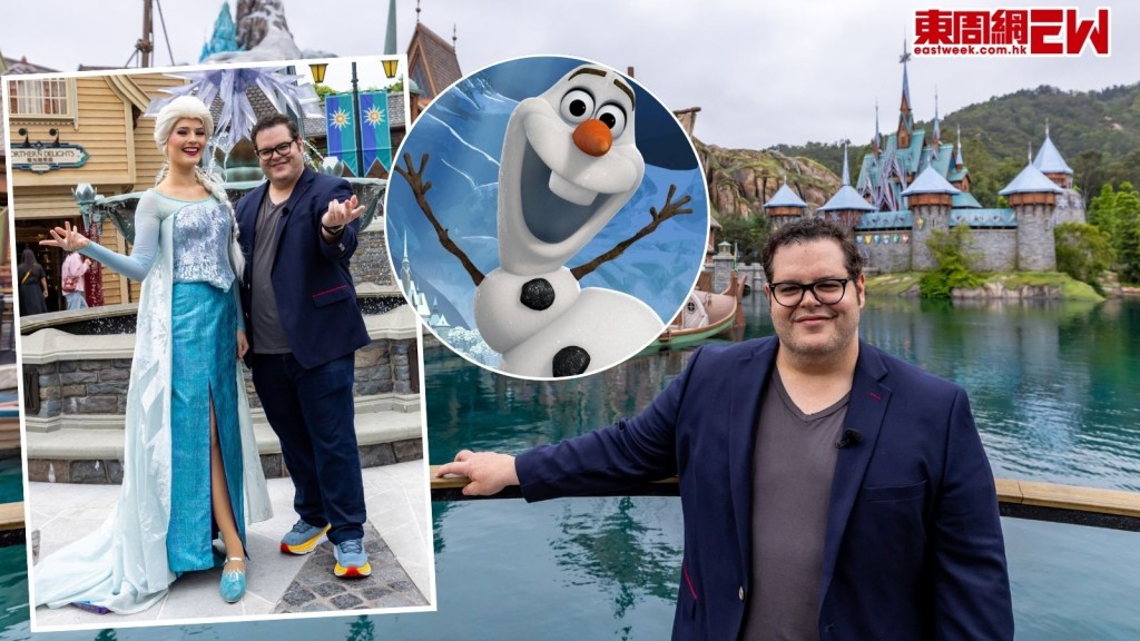 「Olaf」Josh Gad首訪香港迪士尼Frozen園區　和Elsa Re-U！