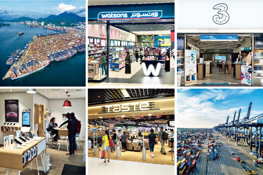 長江和記業務多元化，在全球經營四項核心業務 — 港口及相關服務、零售、基建及電訊。