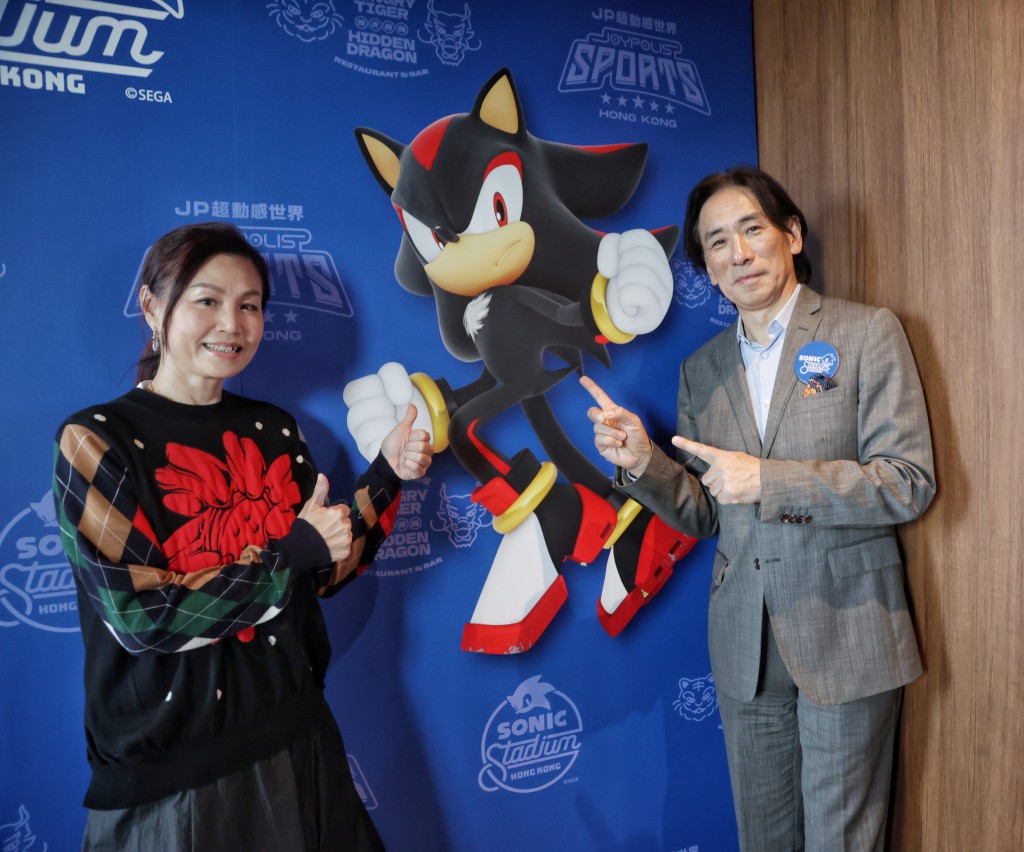  SEGA CORPORATION總裁兼首席營運官內海州史與羚邦集團創辦人趙小燕合照。