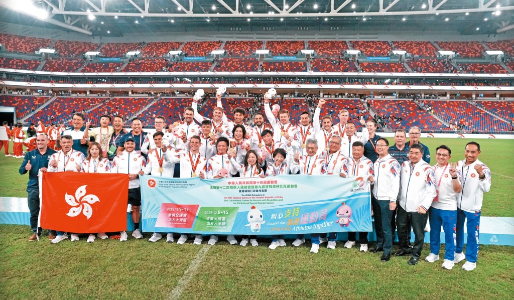 男子七欖港隊在全運會坐鎮啟德體育園主場館，在主場球迷全力打氣下，成功奪得隊史的全運首面金牌。