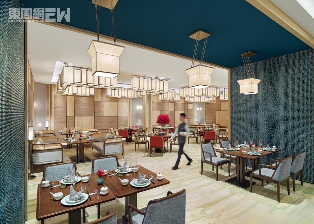餐廳環境優雅，除了主用餐區外，9間廂房是以《山海經》為靈感命名，呼應了粵菜「從山海取材」的理念。