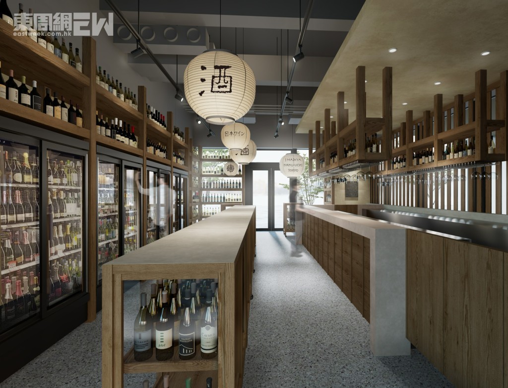 由酒商IMADEYA打造的角打酒吧，雲集各地名酒，可即場品嚐或購買。