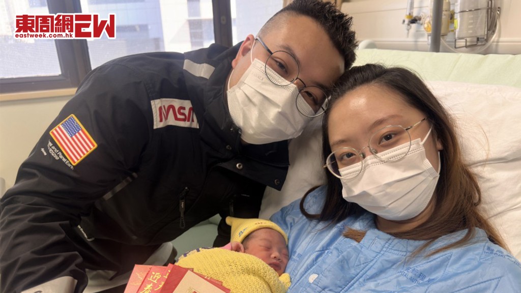 元旦BB｜「硬頸」女嬰堅持41周搶閘出世 父母只盼健康平安「想點都得」