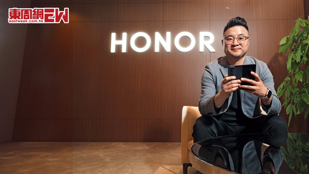 HONOR港澳業務總經理李鵬表示，目標是要令HONOR成為全球標誌性的科技品牌。