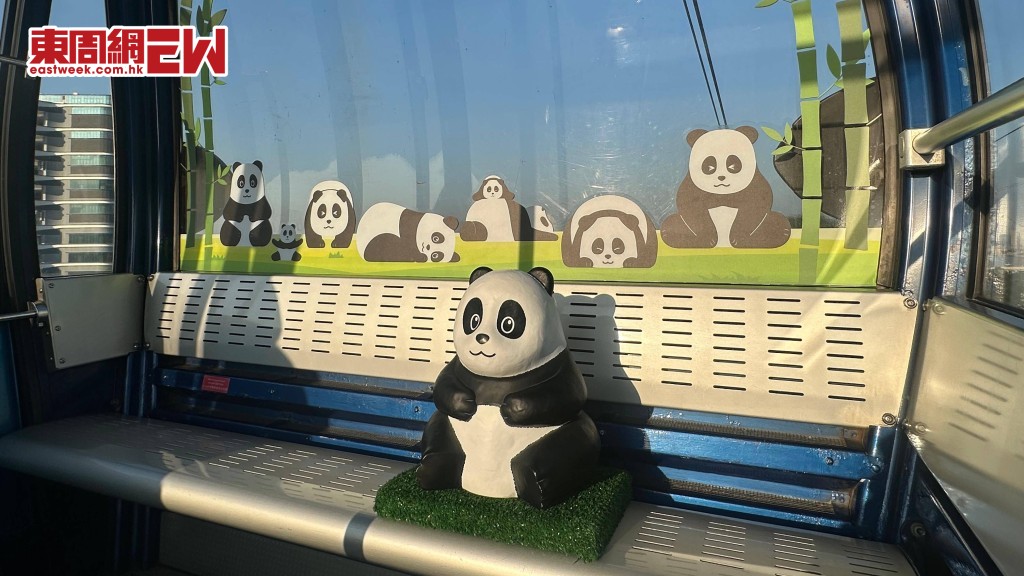 首次在昂坪纜車內設置立體雕塑