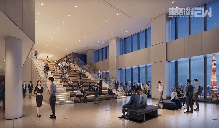 大樓的三十三樓有免費觀景設施Sky Lobby。