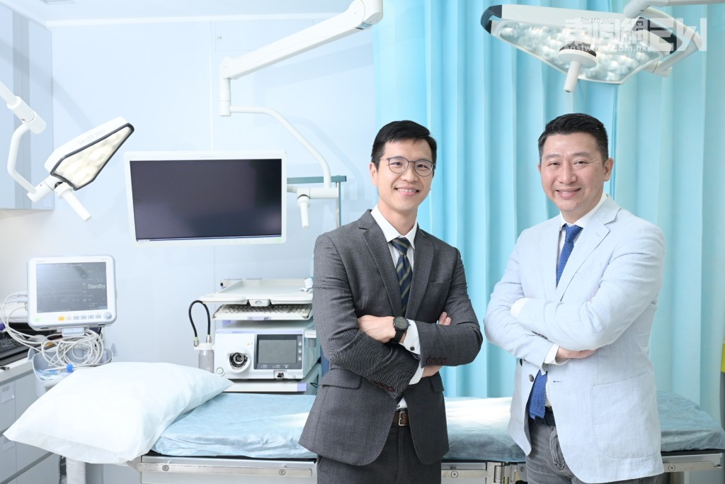 湯偉聰醫生（右）及甘明豪醫生（左）認為大腸癌近年有年輕化趨勢。