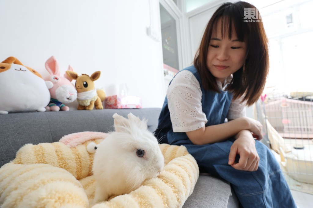 Calis為Aurora在梳化設置「王座」，與牠一起共度美好時光。