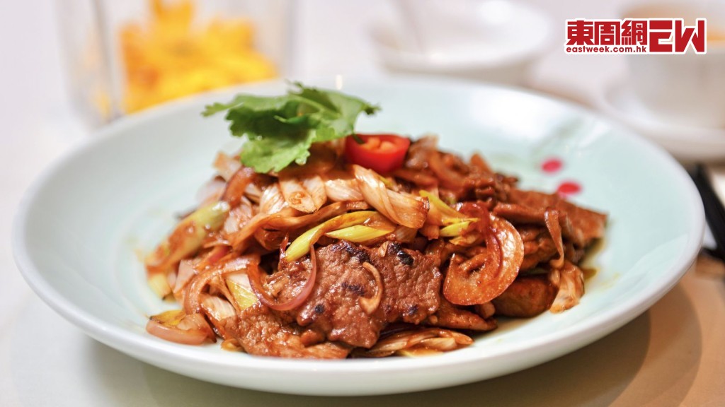 學煮上得大枱葱爆牛肉