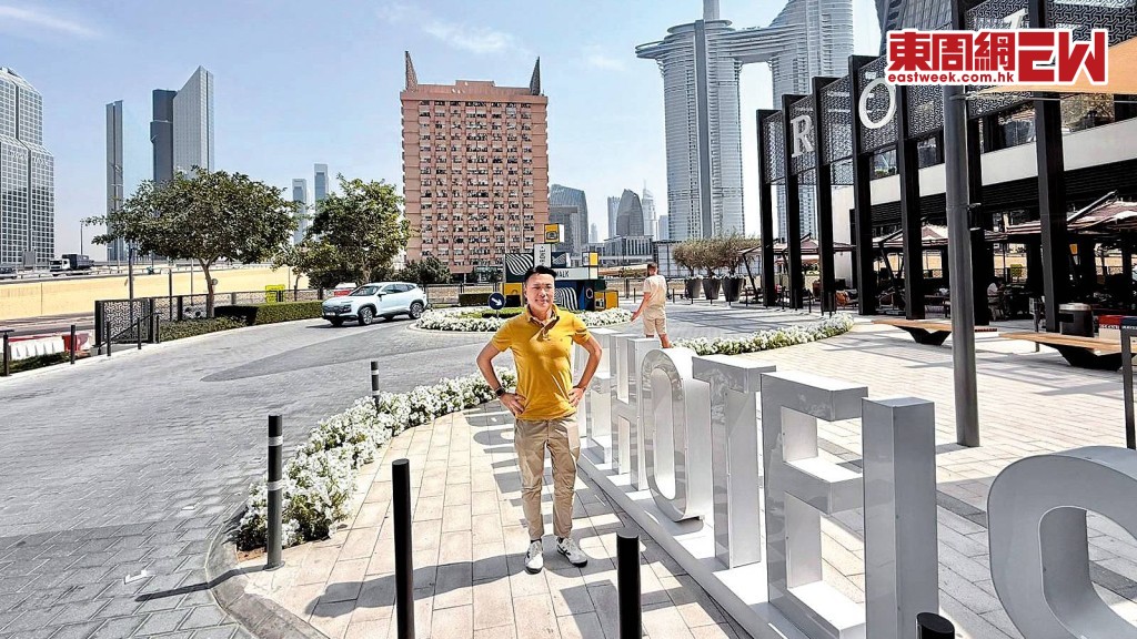 楊雲峰在杜拜受襲前拍下當地風光， 並指親身遇上戰爭後，更珍惜和平。