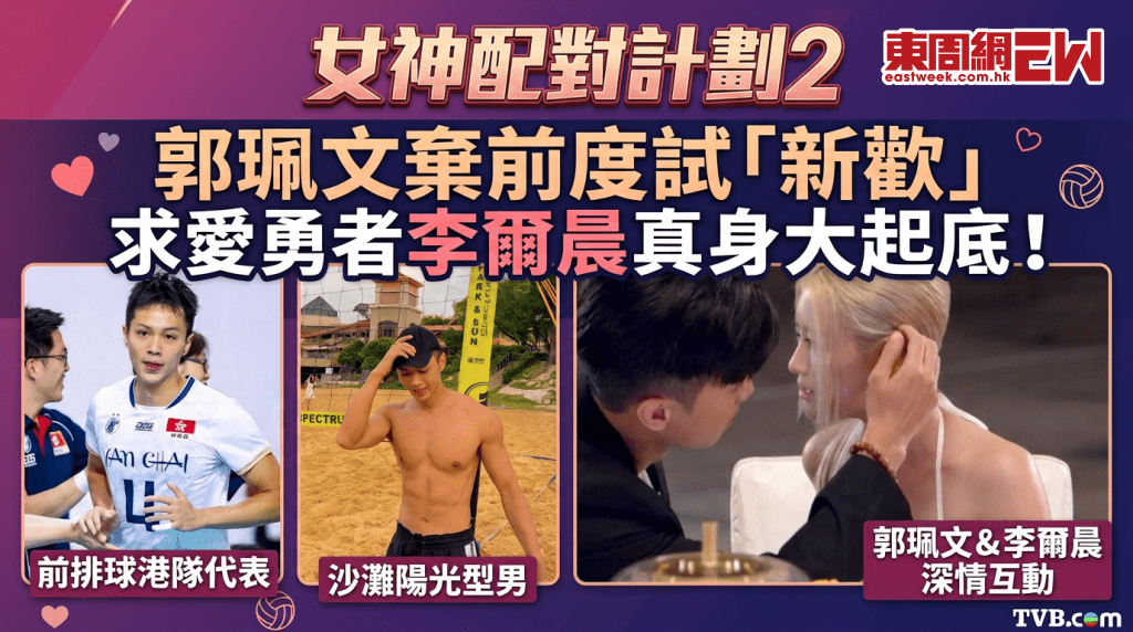 女神配對計劃2｜郭珮文棄前度試「新歡」 求愛勇者李爾晨大起底！