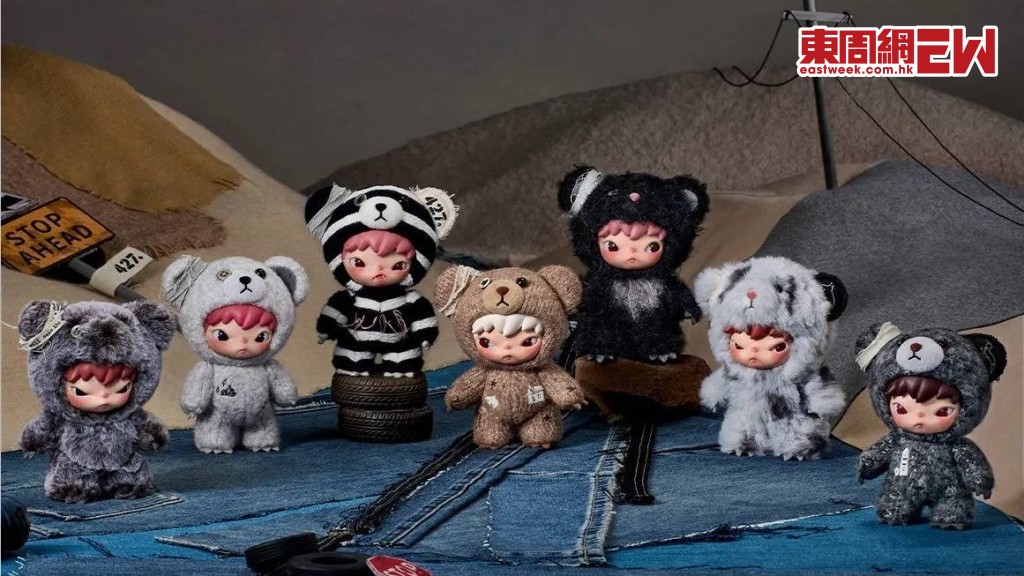 泡泡瑪特的IP Hirono毛絨掛件盲盒系列「公路日誌」一開賣就被掃光