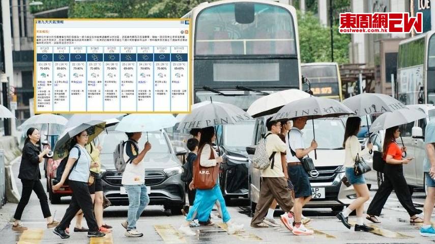 冷鋒明日襲港 一夜急降八度 下周起連續四日有雨