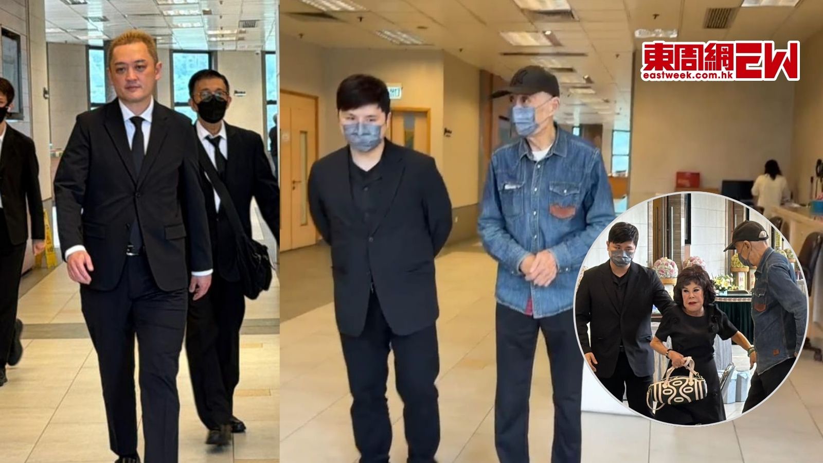 施明出殯︱李泳豪偕父李家鼎到場不受訪 未見太太林妤謙同行
